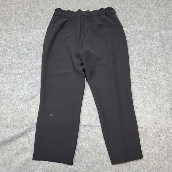 Lululemon Pants Womens 6 On the Fly Crop 23" Woven Black Straight Leg Casual - Picture 6 of 8